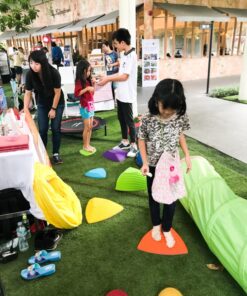GONGE River Stones - The Original Non-Slip Stepping Stones for Kids - Balance, Coordination, Motor Skills - Vibrant Colors - Set of 6 37 81tHxmXwpOL
