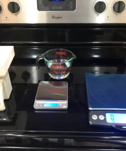 (Upgraded) AMIR Digital Kitchen Scale, 500g Mini Pocket Jewelry Scale, Cooking Food Scale, Back-Lit LCD Display, 2 Trays, 6 Units, Auto Off, Tare, PCS, Stainless Steel (Batteries Included) Silver 32 81tIyTg6lpL