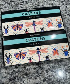 Amazon Basics Crayons with Sharpener, 128 Count (2 Pack of 64) 47 81tJ AWt0L