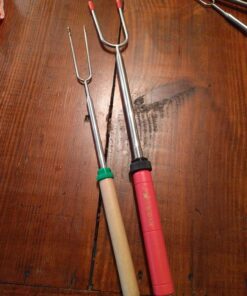 MalloMe Marshmallow Roasting Sticks Smores Kit - Marshmallows Smores Sticks for Fire Pit Long - Camping Campfire Accessories S'mores Gift Set- Smore Hot Dog Roaster Marshmello Skewers - 34 Inch 5 Pack Set of 5 41 81tJ5YswmCL