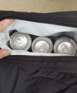 Coleman Portable Camping Chair with 4-Can Cooler, Fully Cushioned Seat and Back with Side Pocket and Cup Holder, Carry Bag Included, Collapsible Chair for Camping, Tailgates, Beach, and Sports Blue 41 81tJUEfKszL