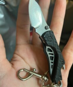 Kershaw Cinder Multi-Function Folding Pocketknife (1025); 1.4 Inch 3Cr13 Stonewashed Blade; Manual Opening; Liner Lock; Bottle Opener; Keychain Carry; Black Glass-Filled Nylon Handle; 0.9 oz 53 81tLWD2E OL