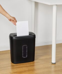 Amazon Basics 8-Sheet Cross-Cut Paper Shredder and Credit Card Shredder - Black 8 Sheet (New Model - Black) 11 81tLcoZ6yNL