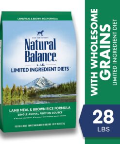 Alternative view of Natural Balance L.I.D. Limited Ingredient Diets Dry Dog Food with Grains, Lamb Meal & Brown Rice Formula, 28 Pounds 28 Pound (Pack of 1)