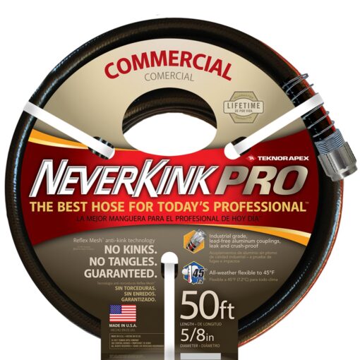 Teknor Apex Neverkink, 8844-50 PRO Water Hose,5/8-in x 50-feet 5/8" x 50ft