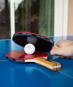 PRO-SPIN Ping Pong Paddles - High-Performance Sets with Premium Table Tennis Rackets, 3-Star Ping Pong Balls, Compact Storage Case | Ping Pong Paddle Set of 2 or 4 for Indoor & Outdoor Games 2-Player Set 10 81tQM5VF0LL