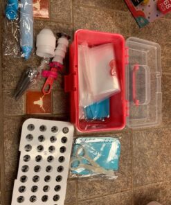 Cakebe Cake Cupcake Kit-68pcs Supplies and Cookie Decorating Kit with Piping Bags Frosting Icing Tip, 1, silver 39 81tQhTsGW L