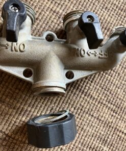 ATDAWN 4 Way Brass Hose Splitter, 3/4" Brass Hose Faucet Manifold, Garden Hose Adapter Connector 12 81tS9MnmtBL