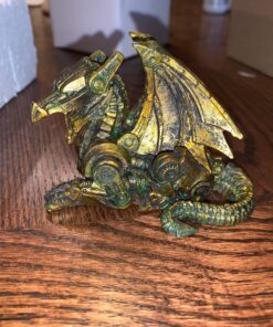 PTC 3.5 Inch Steampunk Sitting Winged Dragon Resin Statue Figurine 10 81tSEKqdAIL