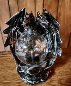 ANQIA Plasma Ball Lamp Touch Sensitive,Party Magical Electrostatic Red Color Crystal Ball for Halloween (Evil Dragon) 23 81tSKt8IisL