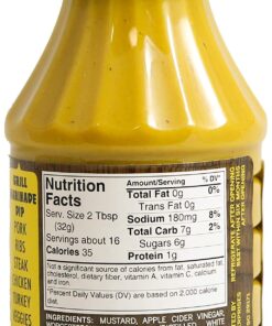 Maurice's Southern Gold BBQ Sauce, Original 18oz Original Southern Gold 1.12 Pound (Pack of 1) 4 81tSfuV6w8L
