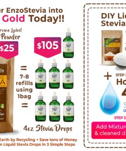 Organic Stevia Powder 125g (4.4oz / 3125-Servings) - Premium USDA Certified All Natural Alternative-Sweetener 320x Sugar Free Non-GMO 0 Calories Vegan No Aftertaste Kosher white 11 81tShDTGR7S