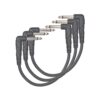 D'Addario Accessories Guitar Cable - Guitar Patch Cable - Instrument Cable - Guitar Accessories - Classic Series Cable - 0.5 Foot/152.4 MM - Right Angle - Dark Grey - 3 Pack 0.5 Feet (3-Pack) 16 81tTCwA3eBL