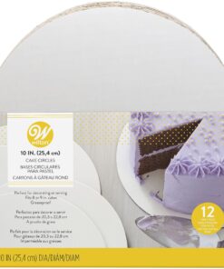 Wilton, Set of 12 Round Cake Boards for 10-Inch Cakes (2104-102) 10 in 24 81tTvBaxUbL