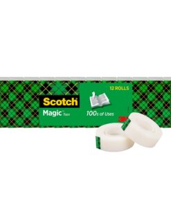 Alternative view of Scotch Magic Tape, Invisible, Home Office Supplies and Back to School Supplies for College and Classrooms, 12 Rolls