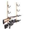 Hold Up Displays - Horizontal Hardwood Gun Rack Firearm Wall Storage for Shotgun and Rifle - USA Made