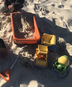 Green Toys Construction Vehicle Set, 3-Pack - Pretend Play, Motor Skills, Kids Toy Vehicles. No BPA, phthalates, PVC. Dishwasher Safe, Recycled Plastic, Made in USA. 40 81tXDPaYTL