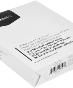 Amazon Basics Multipurpose Copy Printer Paper, 20 Pound, White, 96 Brightness, 8.5 x 11 Inch, 1 Ream , 500 Sheets Total 1 Ream | 500 Sheets 28 81tXf0VWlKL