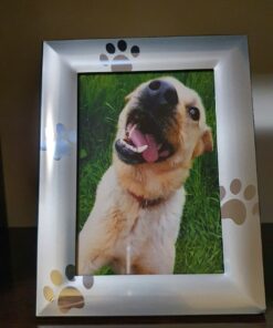 Skyway Puppy Dog Paw Print Pet Photo Picture Frame Silver - 5 x 7 28 81tXjslqI4L