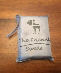 The Friendly Swede Sleeping Bag Liner, Travel Sheets for Hotel, Camping Sheets, Adult Sleep Sack, Travel Sleeping Bag - Ultralight Polyester or Microfiber Cotton Feel - Pocket-Size with Stuff Sack Silver Grey, Velcro 11 81tZngJJU7L