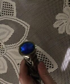 Ace Martial Arts Supply New Scottish Celtic Gaelic Twist Knot Blue Ruby Gemstone Wicca Dirk Dagger Knife, 9-Inch 52 81taBa4DnQL