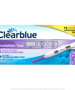 Clearblue Advanced Digital Ovulation Test, Predictor Kit, featuring Advanced Ovulation Tests with digital results, 10 Ovulation Tests (Pack of 1) ADOT 10 29 81tacUTzr6L
