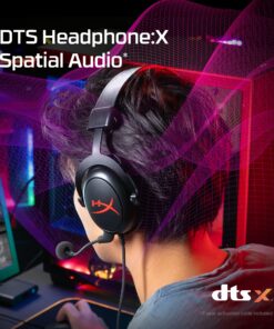 Alternative view of HyperX - Cloud Core Wired DTS Headphone:X Gaming Headset for PC, Xbox X|S, and Xbox One – Black