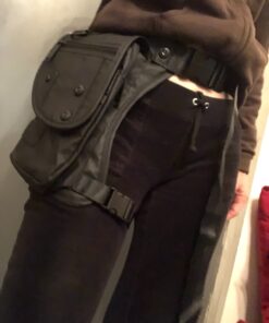 Hebetag Oxford Hiking Waist Pack Motorcycle Drop Leg Bag for Men Women Bike Riding Cycling Tactical Thigh Fanny Pouch Outdoor Travel Fishing Camping Casual Daypack Black #01Black 36 81tbdfUoRwL