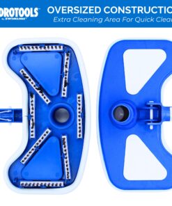 SWIMLINE HYDROTOOLS Manual Pool Vacuum Head Attachment For Inground & Above Ground Pools |Weighted Swimming Pool Vac Head Butterfly Shape W/ Bristles| Swivel Hose 1-1/4 or 1-1/2’’|Clean Debris 8130 10 81td6l4RCBL