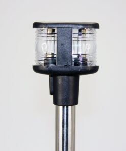 MARINE BOAT FOLDABLE DUAL MOUNT ANCHOR STERN LIGHT ALUMINUM POLE WARM WHITE 8 81tdBQFPLnL