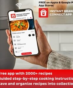 Instant Omni Plus 19 QT/18L Air Fryer Toaster Oven Combo, From the Makers of Instant Pot, 10-in-1 Functions, Fits a 12" Pizza, 6 Slices of Bread, App with Over 100 Recipes, Stainless Steel 30 81teFLsUpTL 1