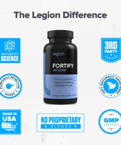 Legion Fortify Joint Support - All-Natural Supplement for Joint Pain Relief with Undenatured Type II Collagen (UC-II) Curcumin Supplements to Boost Joint Health and Function (30 Servings 90 Capsules) 13 81teHIiBosL