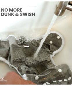 SmarterFresh Easy-Install Cloth Diaper Sprayer for Toilets – Luxury Handheld Bidet Attachment – Multi-Use Toilet Faucet with Simple Pressure Control (Curved Sprayhead) Stainless Steel 32 81tiXMNKQKL