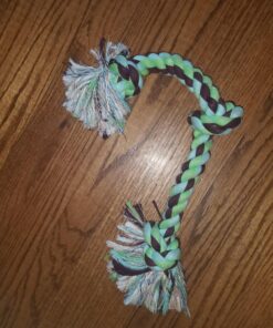 Mammoth Flossy Chews Color Rope Tug – Premium Cotton-Poly Tug Toy for Dogs – Interactive Dog Rope Toy – Tug Dog Chew Toy Large 25" 3 Knot 39 81tig rkZL