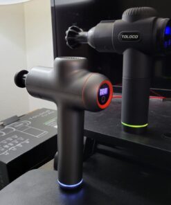 TOLOCO Massage Gun Deep Tissue, Back Massage Gun for Athletes for Pain Relief, Percussion Massager with 10 Massages Heads & Silent Brushless Motor, Christmas Gifts for Men&Women, Black 51 81tjS6PMoDL 1