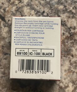 PILOT Namiki IC100 Fountain Pen Ink Cartridges, Black, 12-Pack (69100) 12 Count (Pack of 1) 24 81tjvgvH9PL