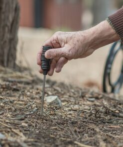 SE 2-in-1 Gold Prospecting Beach Sand Scoop with Non-Marring Brass Metal Detecting Probe, Black 12 81tk5gqTWXL