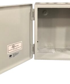 Alternative view of BUD Industries JBH-4961-KO Steel NEMA 1 Sheet Metal Box 6" L x 10" W x 10" H, Gray,White