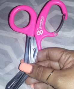 Trauma Shears with Carabiner - Stainless Steel Bandage Scissors for Surgical, EMT, EMS, Medical, Nursing, and Veterinary Use, First Aid Supplies and Accessories, 7.5-inch, Pink 1 Count (Pack of 1) 34 81tkEBoG TL