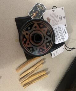 Luna Sundara Authentic Peru Pottery Palo Santo Stick Holder and Incense Holder Includes 5 Palo Santo Sticks Handmade Ceramic Smudge Bowl Sage Holder Palo Santo Holder (Apricot) Apricot 18 81tkMkL3KDL