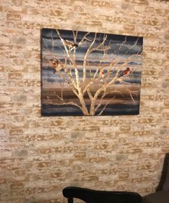 RoomMates RMK9037WP Light Brown Stuccoed Brick Peel and Stick Wallpaper Brown and Grey 40 81tltOGKSZL