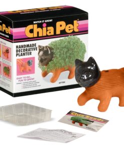 Chia Pet Kitten with Seed Pack, Decorative Pottery Planter, Easy to Do and Fun to Grow, Novelty Gift, Perfect for Any Occasion 6 81tm02IMnL
