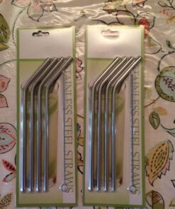 Stainless Steel Straws-Set of 6 with 2 Cleaning Brushes 23 81tnL1GYOCL