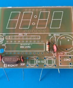 MiOYOOW 4-Digit Digital Clock Kits with PCB, DIY Alarm Clock Soldering Project Kit for Learning Electronics Soldering Practice with English Instructions 1 Pack-4 Digit Clock Kit(0.56 Inch) 70 81to0jC8lSL