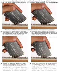 FretGuru 8-in-1 String Action Gauge Guitar Fret Ruler Precision Fret Rocker - Precise CNC Machined, Diamond Honed, Polished Edge Guitar String Height Gauge - Luthier Tool with Thick Leather Case inch 28 81toAMTqYJL