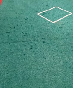 Alternative view of DA VINCI 2 Sided Texas Holdem and Blackjack Casino Felt Layout 36 Inch x 72 Inch