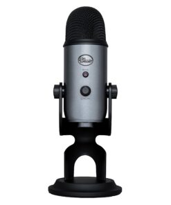 Blue Yeti USB Mic for Recording & Streaming on PC and Mac, 3 Condenser Capsules, 4 Pickup Patterns, Headphone Output and Volume Control, Mic Gain Control, Adjustable Stand, Plug & Play - Lunar Gray 17 81toe8slUwL