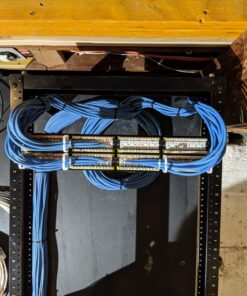 TRENDnet 48-Port Cat6 Unshielded Patch Panel, Wallmount or Rackmount, Compatible with Cat3,4,5,5e,6 Cabling, For Ethernet, Fast Ethernet, Gigabit Applications, Black, TC-P48C6 Rack Mount 21 81tpNjj0drL