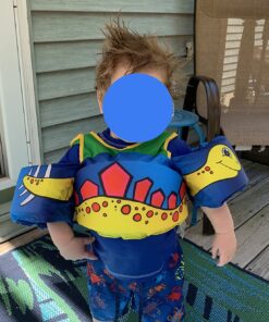 Body Glove Paddle Pals Life Jacket - The Safest Patented U.S. Coast Guard Approved Kids Swim Vest 33-55 LBS Dinosaur One Size 33-55 42 81tqhuZ093L