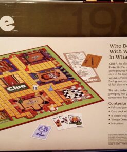 Hasbro Gaming Retro Series Clue 1986 Edition Board Game, Classic Mystery Games for Kids, Family Board Games for 3-6 Players, Family Games, Ages 8+ 30 81tr3qPOkBL